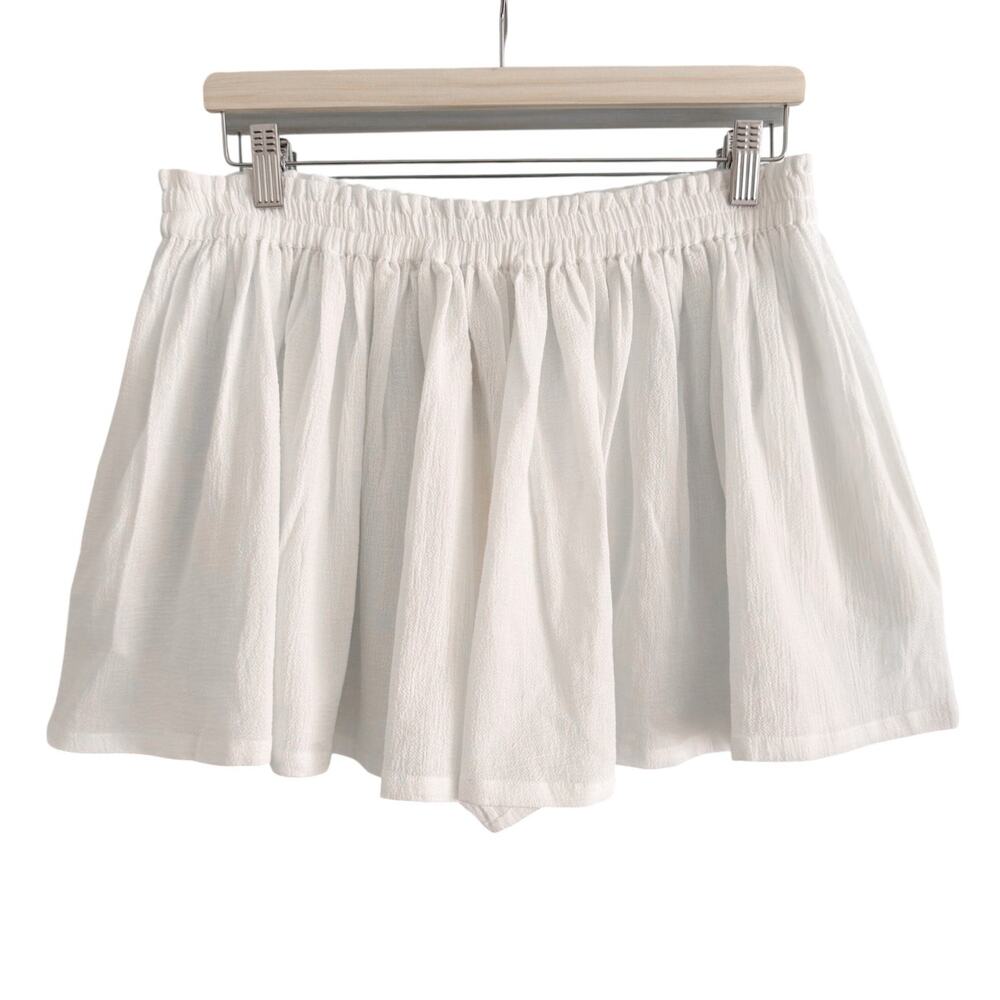 Suzie Kondi Pezo Play Shorts Natural Cotton Gauze Pull On Swim Beach XL NWT - Picture 4 of 5